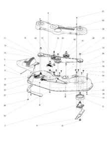 48_122Cm_Cutting_Deck Diagram and Parts List for R322T 2012-03 Husqvarna Lawn Tractor
