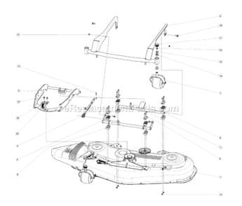 Page F Diagram and Parts List for R322T 2012-03 Husqvarna Lawn Tractor