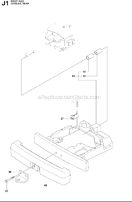 Chassis_Upper Diagram and Parts List for R322T 2012-03 Husqvarna Lawn Tractor