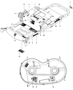 Part Location Diagram of 521949312 Husqvarna DECAL, RZ4619
