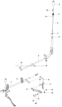 BrakeLift Diagram and Parts List for RZ4623  Husqvarna Lawn Mower
