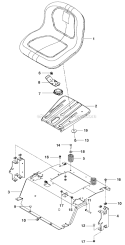 Part Location Diagram of 589761211 Husqvarna Support Seat Org