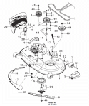 Mower DeckCutting Deck 46 Deck Diagram and Parts List for RZ5424-966691901  Husqvarna Lawn Mower