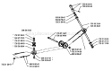 Page P Diagram and Parts List for 1000 Rider  1995-03 Husqvarna Lawn Tractor