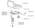 Page R Diagram and Parts List for RIDER 16 2001-01 Husqvarna Lawn Tractor