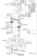 Page D Diagram and Parts List for RIDER 16 2001-01 Husqvarna Lawn Tractor