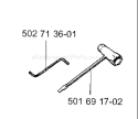 Page P Diagram and Parts List for 850 Rider  1994-03 Husqvarna Lawn Tractor