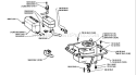 Page J Diagram and Parts List for 850 Rider  12 5K 1991-01 Husqvarna Lawn Tractor
