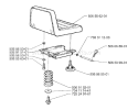 Page M Diagram and Parts List for 970 Rider  H-15 1998-01 Husqvarna Lawn Tractor