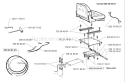 Page P Diagram and Parts List for RIDER Proflex 21 USA -2001-02 Husqvarna Lawn Tractor