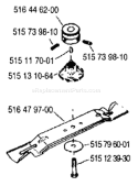 Page B Diagram and Parts List for ROYAL 19 S 1988-05 Husqvarna Lawn Mower