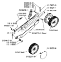 Page G Diagram and Parts List for ROYAL 19 S 1988-05 Husqvarna Lawn Mower