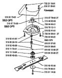 Page C Diagram and Parts List for ROYAL 53 S 1992-05 Husqvarna Lawn Mower