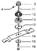 Page B Diagram and Parts List for ROYAL 53 S 1995-02 Husqvarna Lawn Mower