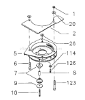 Page B Diagram and Parts List for ROYAL 53 S USA -1998-11 Husqvarna Lawn Mower