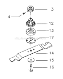 Page C Diagram and Parts List for ROYAL 53 S USA -1998-11 Husqvarna Lawn Mower