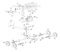 Power Train Assembly Diagram and Parts List for SC18 SC 18 968981201 - 2005-12 Husqvarna Sod Cutter