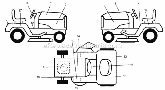 Part Location Diagram of 106202X Husqvarna Reflector Tail Light
