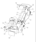 Page E Diagram and Parts List for SG11 SG 11 2000-12 Husqvarna Stump Grinder