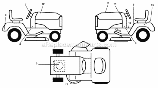 Part Location Diagram of 583208401 Husqvarna Decal, Fender