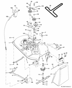 Page F Diagram and Parts List for SO1638LT 2006-01 Husqvarna Lawn Tractor