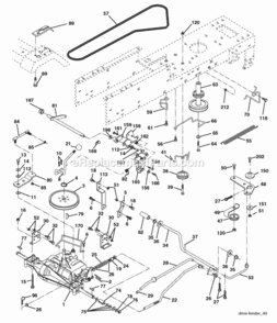 Page C Diagram and Parts List for SO17542LT 2006-01 Husqvarna Lawn Tractor