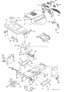 Part Location Diagram of 174714 Husqvarna Bracket Pivot