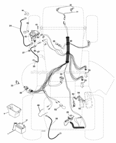 Page D Diagram and Parts List for SO19H42LT 2006-01 Husqvarna Lawn Tractor