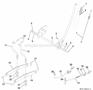 Page G Diagram and Parts List for SO19H42LT 2006-01 Husqvarna Lawn Tractor