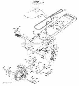 Part Location Diagram of 197653 Husqvarna Shaft Assembly Shift