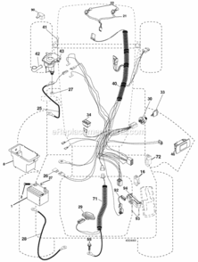 Part Location Diagram of 532400451 Poulan Harness Ign. Dash