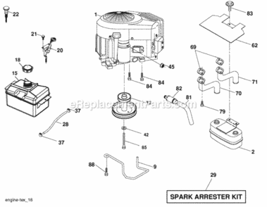 Part Location Diagram of 194266 Husqvarna Tank Fuel
