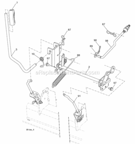 Page G Diagram and Parts List for SO20H42YT 2006-04 Husqvarna Lawn Tractor
