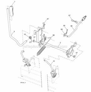 Page G Diagram and Parts List for SO21H48YT 2006-01 Husqvarna Lawn Tractor