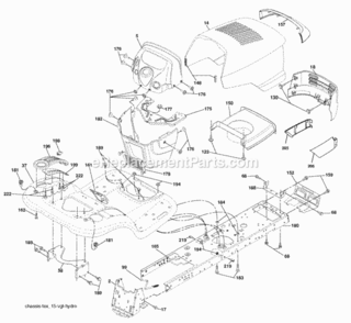 Part Location Diagram of 532443816 Husqvarna Fender