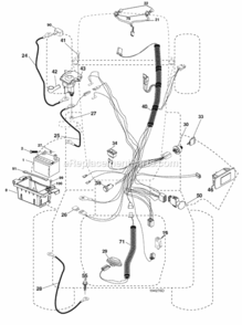 Page D Diagram and Parts List for SOGT22H48 2006-01 Husqvarna Lawn Tractor