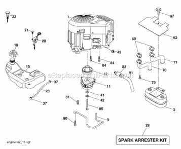 Page E Diagram and Parts List for SOGT22H48 2006-02 Husqvarna Lawn Tractor