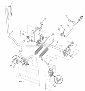 Page G Diagram and Parts List for SOGT22H48 2006-02 Husqvarna Lawn Tractor