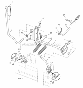 Page G Diagram and Parts List for SOGT26H54 2006-01 Husqvarna Lawn Tractor