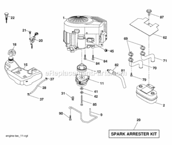 Page E Diagram and Parts List for SOGT26H54 2006-02 Husqvarna Lawn Tractor