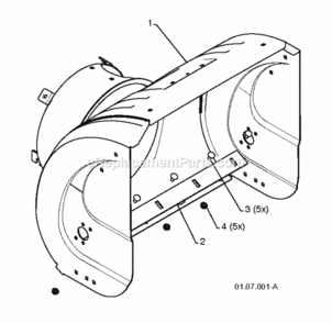 Part Location Diagram of 581708389 Husqvarna Kit, Auger, Housing, 404928X667