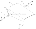 Control Panel Discharge Chute Diagram and Parts List for ST230E 96195001600 - 2012-06 Husqvarna Snow Blower