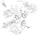 Drive Diagram and Parts List for ST230E 96195001601 - 2012-08 Husqvarna Snow Blower