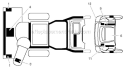 Decals Diagram and Parts List for ST230E 96195001602 - 2012-08 Husqvarna Snow Blower