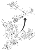 Page A Diagram and Parts List for STE8527 STE 8527 HL8527STEA -954223654 -2003-07 Husqvarna Snow Blower