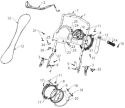 Handle Diagram and Parts List for ST121E ST 121E 96181000901 - 2012-07 Husqvarna Snow Blower