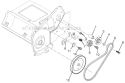 Drive Diagram and Parts List for ST121E ST 121E 96183000100 - 2011-06 Husqvarna Snow Blower