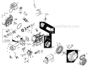 Engine Diagram and Parts List for ST121E ST 121E 96183000100 - 2011-06 Husqvarna Snow Blower