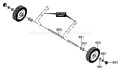 Page J Diagram and Parts List for ST20E ST 20 E 1995-01 Husqvarna Snow Blower