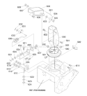 Part Location Diagram of 601001807 Husqvarna Bracket, Worm Adjust